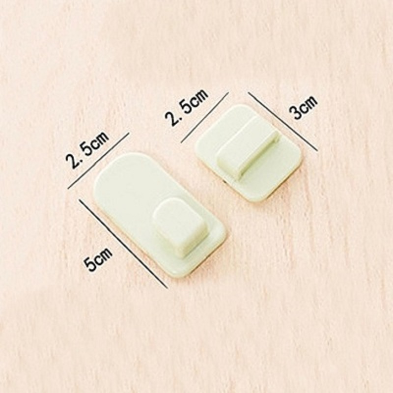 2 pcs set Strong Remote Control Storage Hook Multifunction Wall Adhesive ABS Hooks