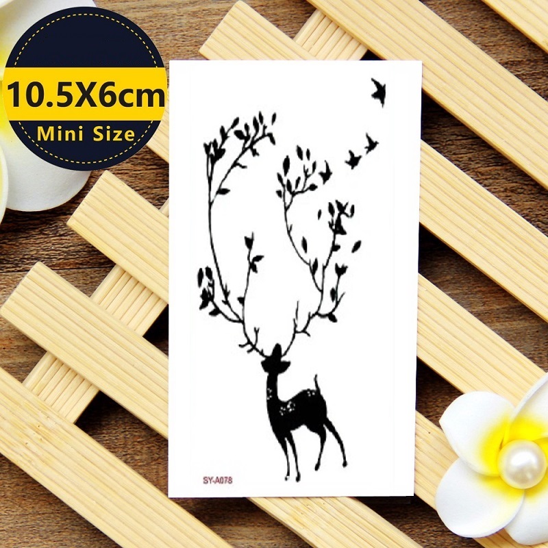 Waterproof Temporary Tattoo Sticker Sika deer tattoo Water Proof Tattoo Body Tattoo