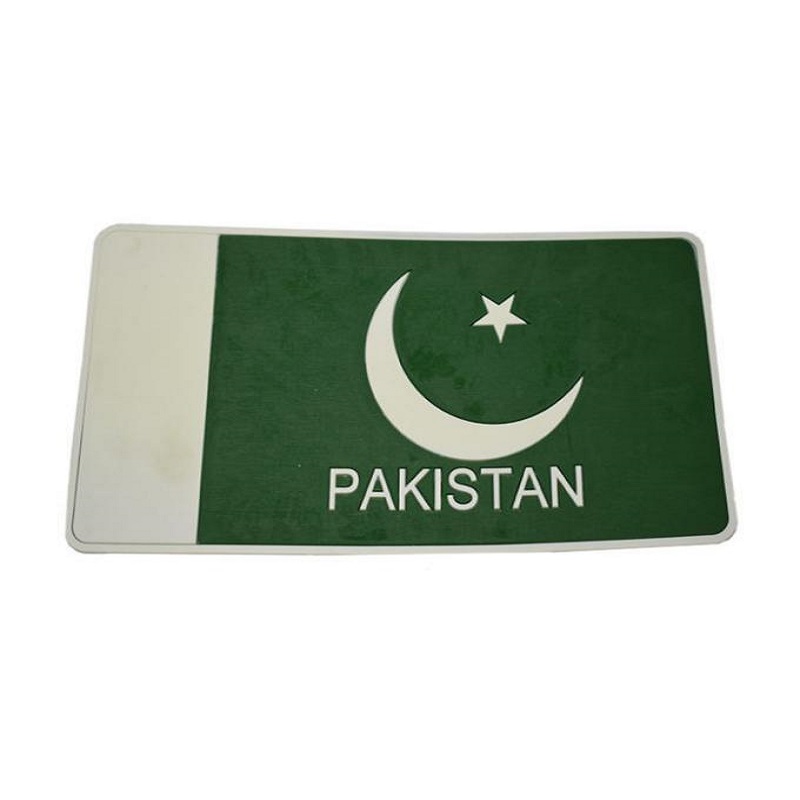 Anti Slip Non Slip Mat Pakistan Flag For Car Dash Board 10 x 5 Inch