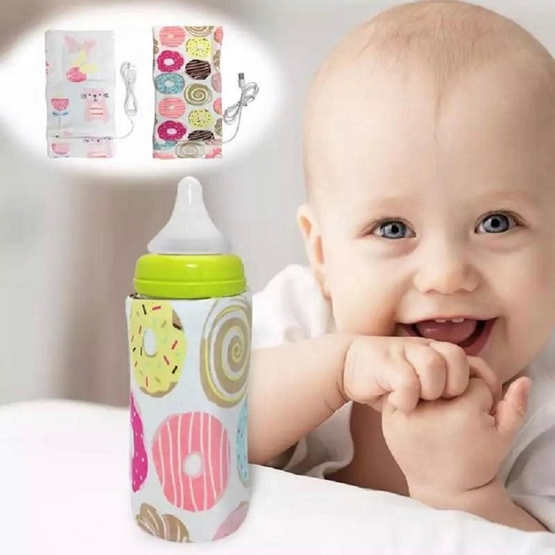 Infant Feeding Milk Bottle Portable USB Heated Cover