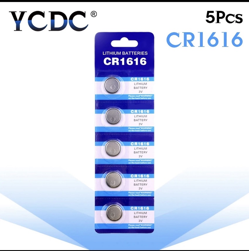 5 pcs CR 1616 3V Cell Battery Button lithium battery For Watches,clocks