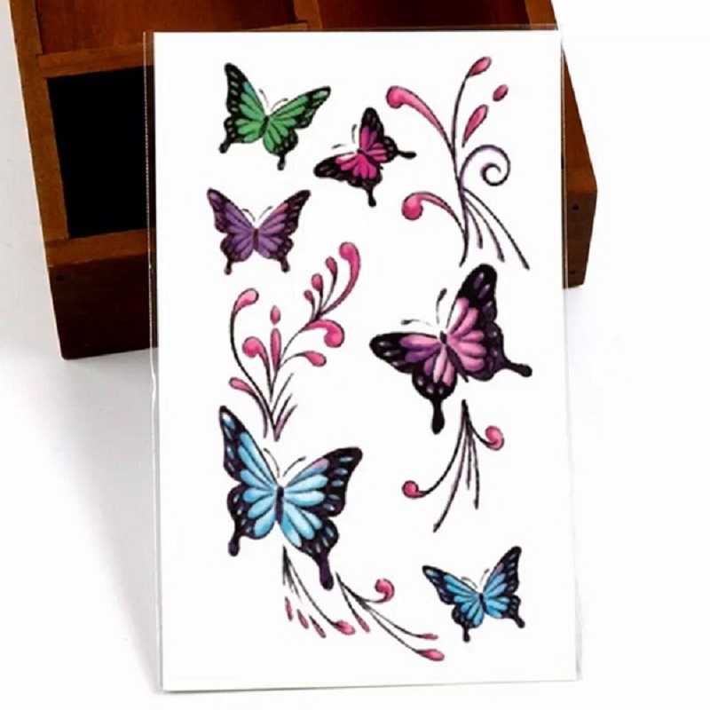 Mini Temporary Butterfly Designs Flash Tattoo Water Proof Tattoo Body Tattoo