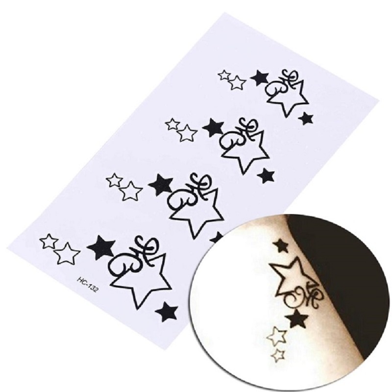 Temporary Star Chain Arm Flash Fake Tattoo Water Proof Tattoo Body Tattoo