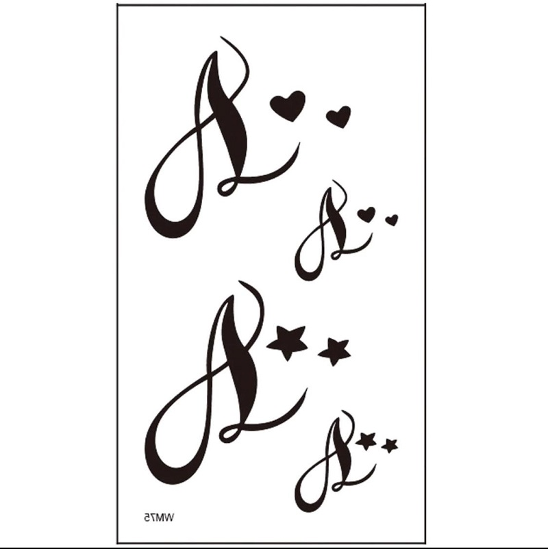  Little Music Love Flash Tattoo Sticker Water Proof Tattoo Body Tattoo