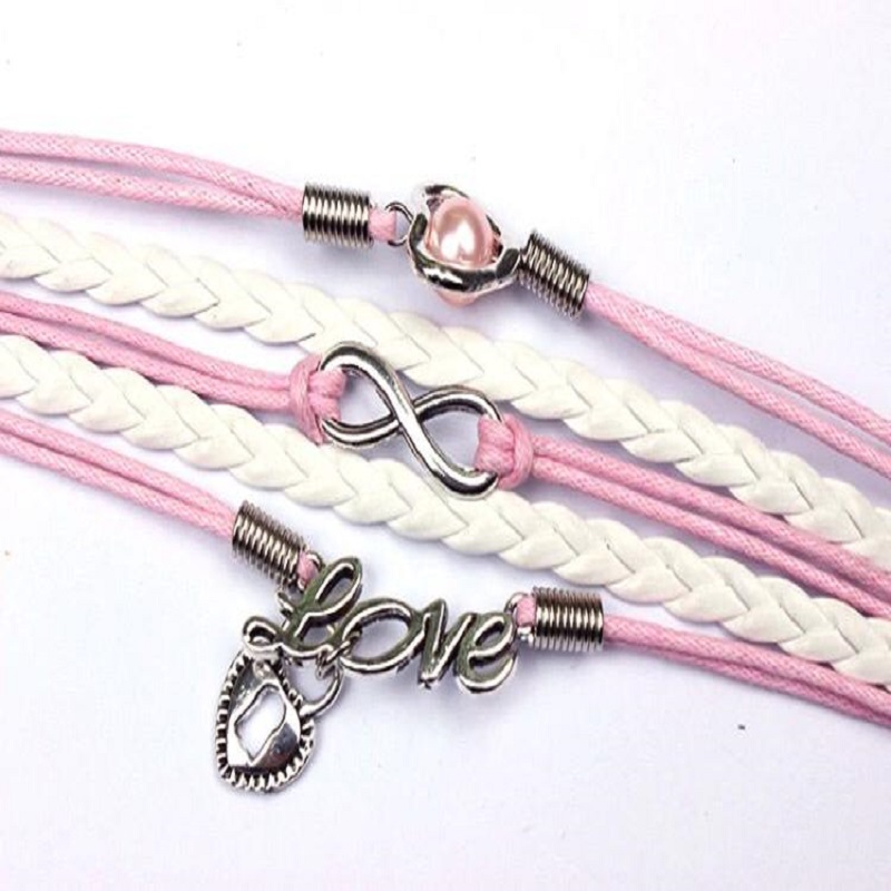 High Nice Leather Love Girls Bracelet
