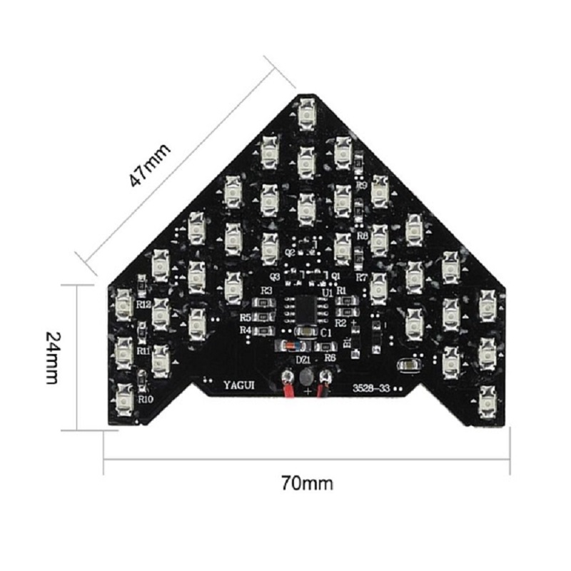 2 Pcs Car Side Replicate Arrow Form 33 SMD LED light