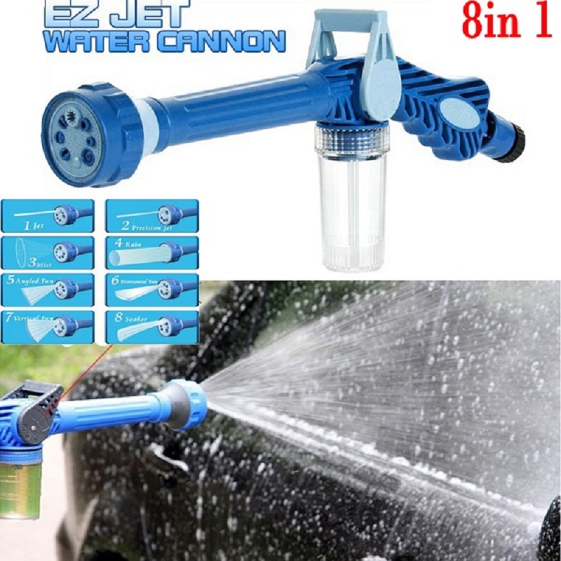 8 Nozzle Ez Jet Water Cleaning Soap Cannon Dispenser Pump Spray Automobile Washer