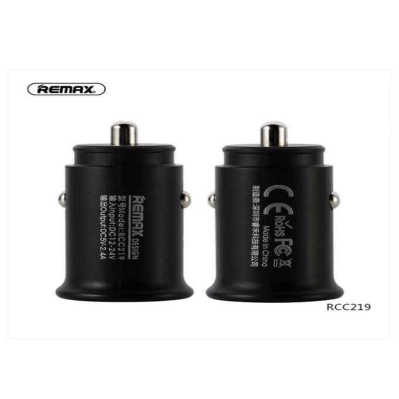 Remax RCC-219 Roki Series Car Charger 2.4A - Black