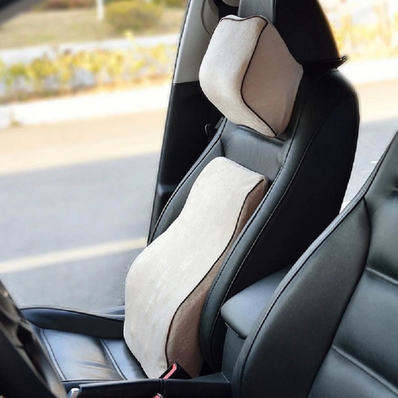 Universal Seat Support and Headrest Pillow for Office Home Vehicle