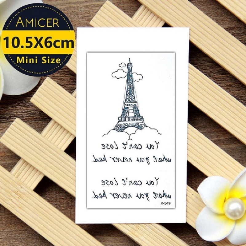 Eiffill Tower Body DIY Art Makeup Tattoo Water Proof Tattoo Body Tattoo