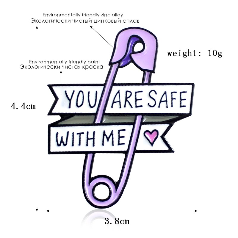  Creative Brooches Safety Pin Style You Are Safe With Me