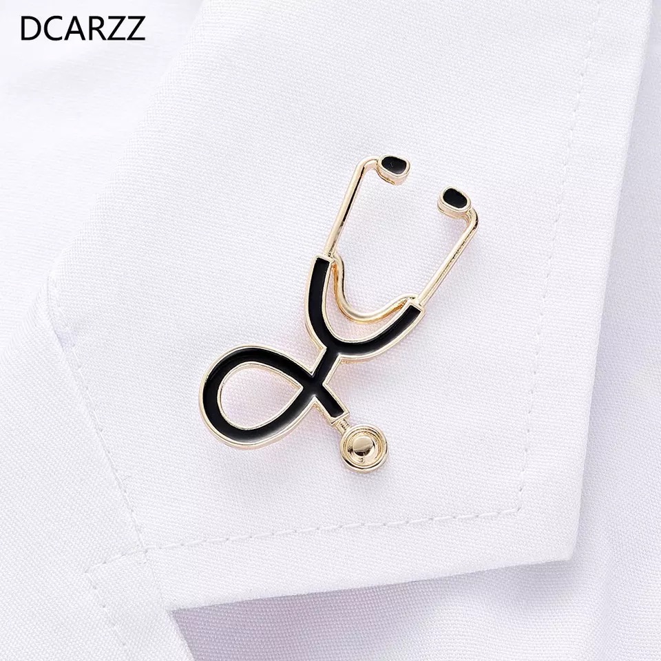 1 Pc Creative Stethoscope Style Brooch Pin