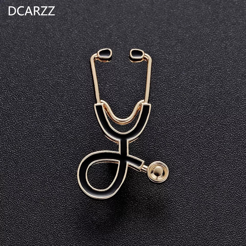 1 Pc Creative Stethoscope Style Brooch Pin