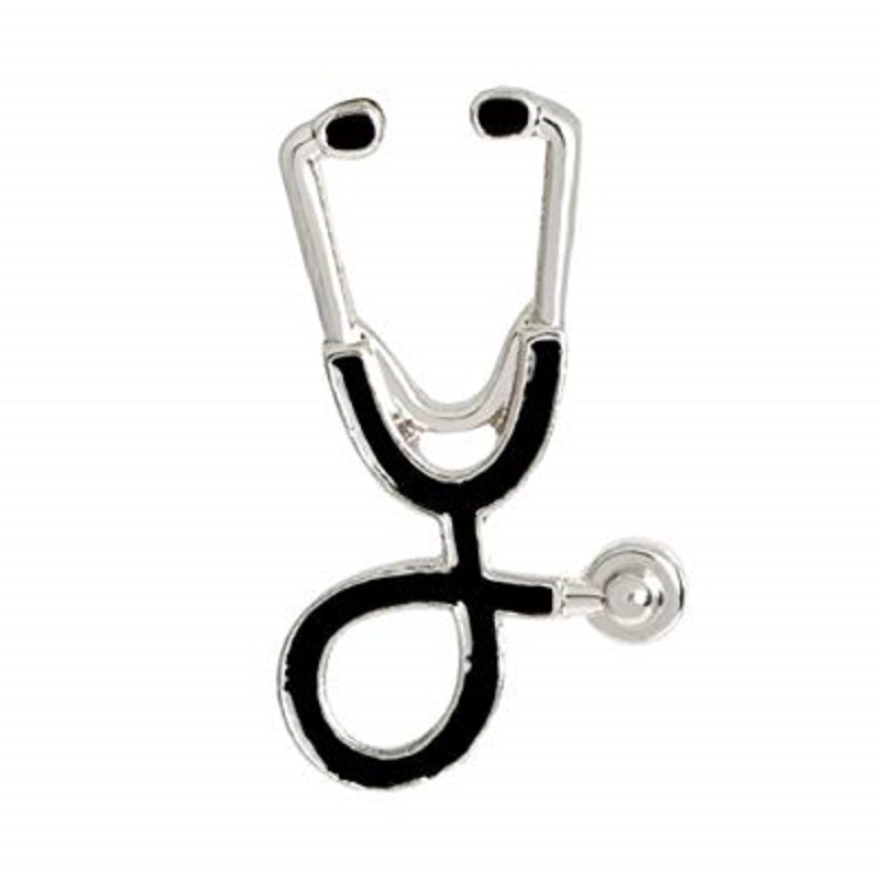 1 Pc Creative Stethoscope Style Brooch Pin