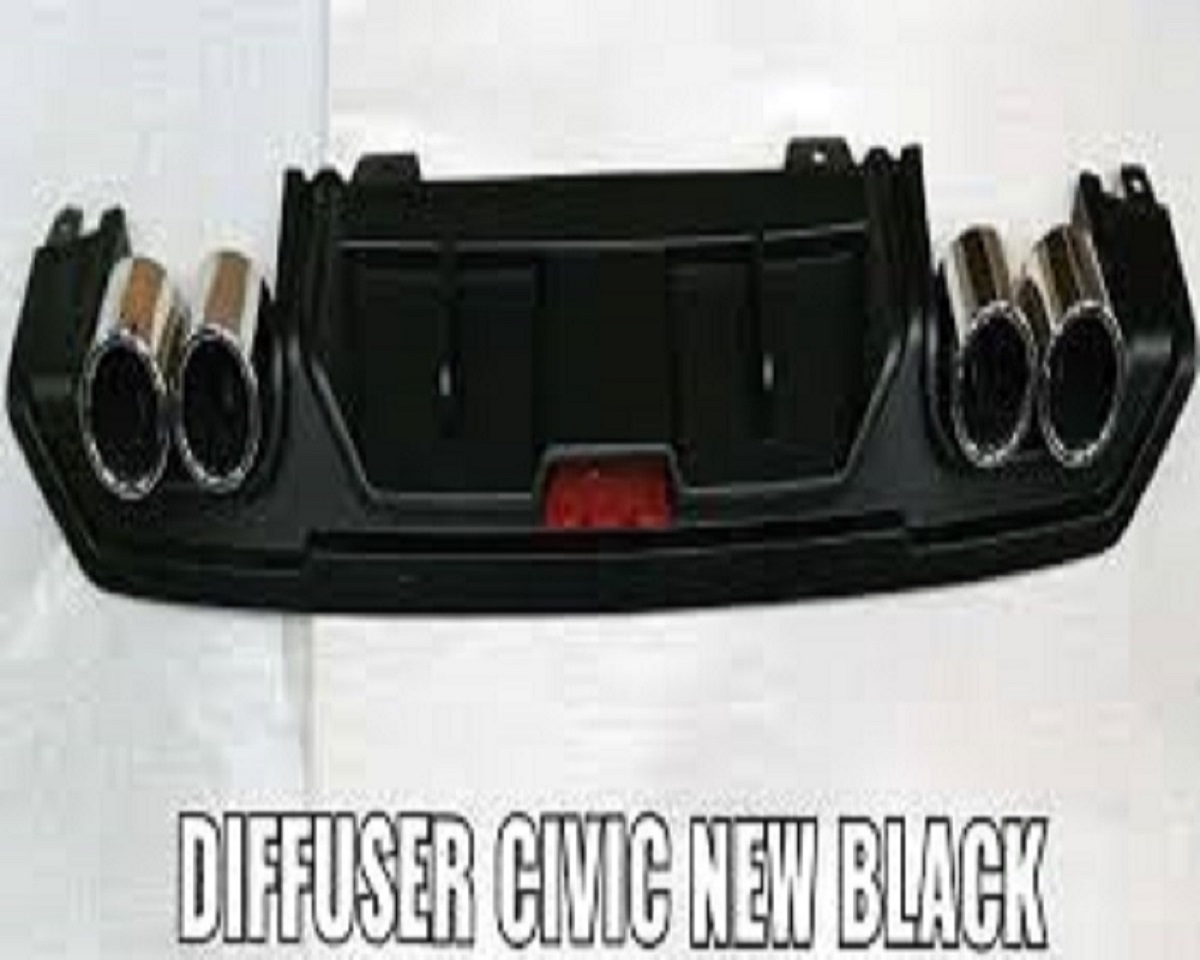 H.o.n.d.a C.i.v.i.c Dual Exhaust Diffuser Black