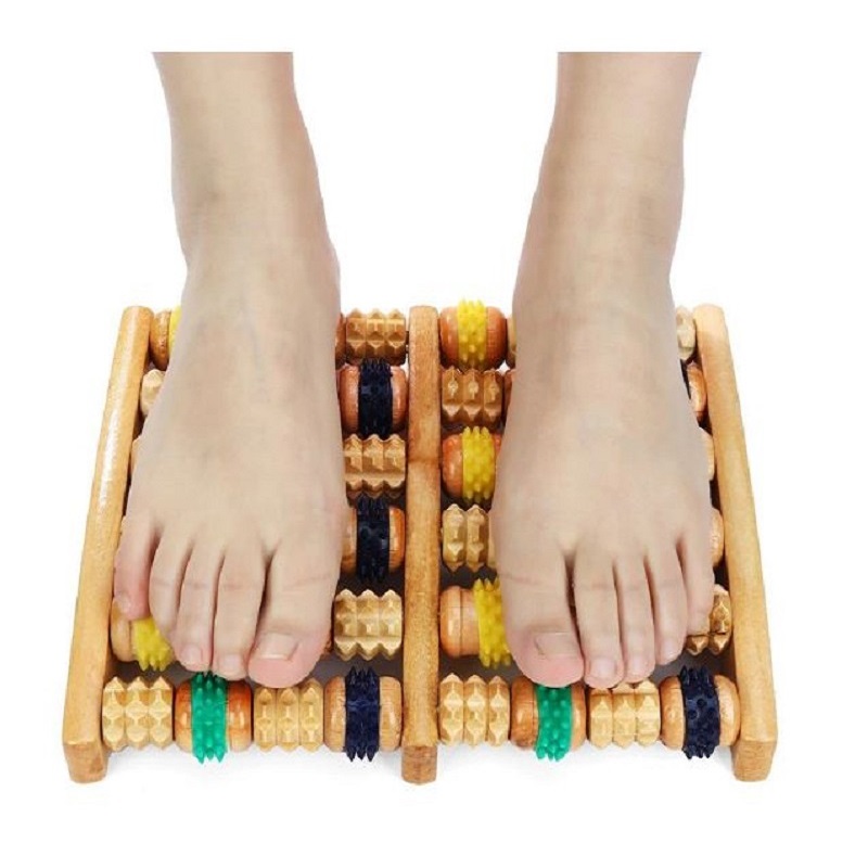 Colorful Massage Roller Wooden Roller Foot Massager 