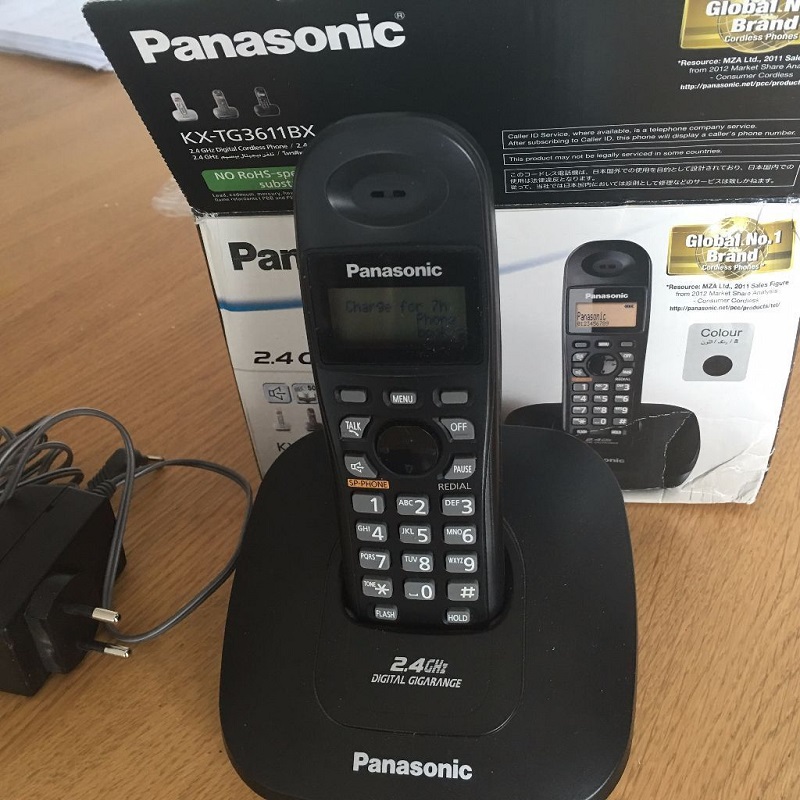 PANASONIC KX-TG3611BX CALLER ID CORDLESS PHONE