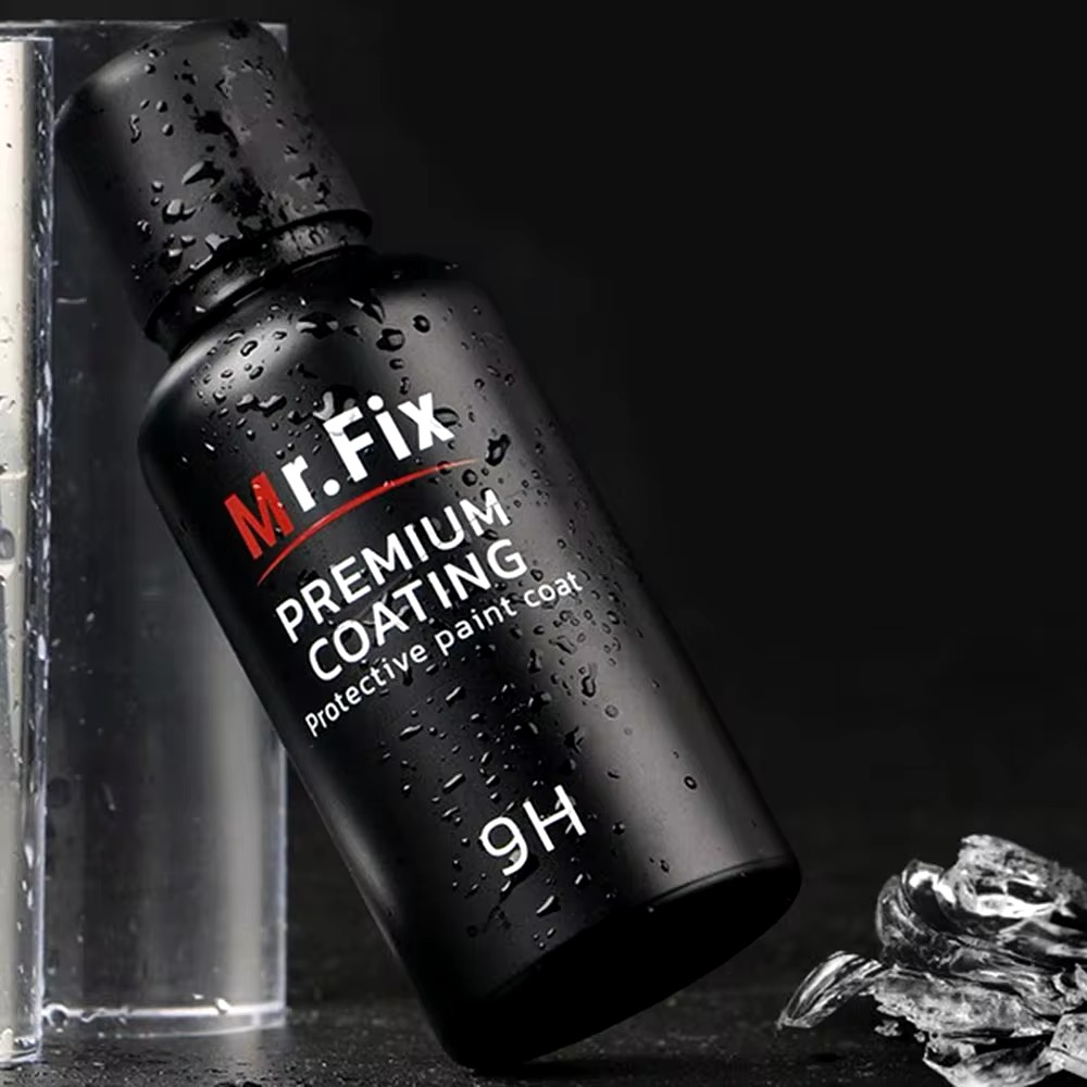 9H Mr Fix Car Premium Coating Super Hydrophobic Glass Coating Car Liquid Ceramic Coat Auto Paint Care Nano-Plated Crystal Crystallized Coating Automotive Auto Detailing Car Polish Anti-Scratch
