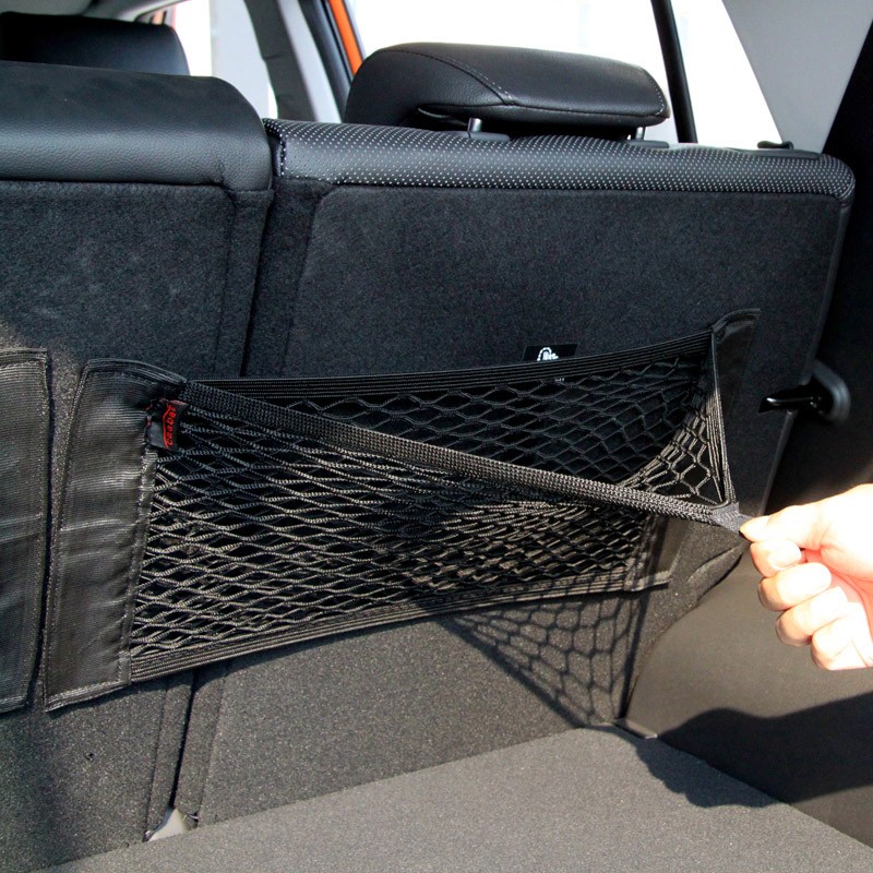 Rear Trunk Back Seat Elastic String Net Mesh Storage Bag Pocket Cage