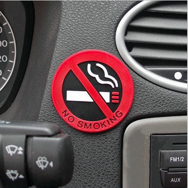 Pack of 3 No Smoking Logo Stickers Car Stickers