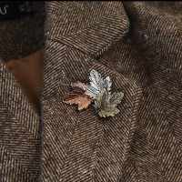 Vintage Metal Maple Leaf-