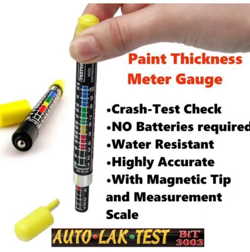 UTOOL Paint Thickness Meter Gauge BIT 3003 CRASH-TEST CHECK