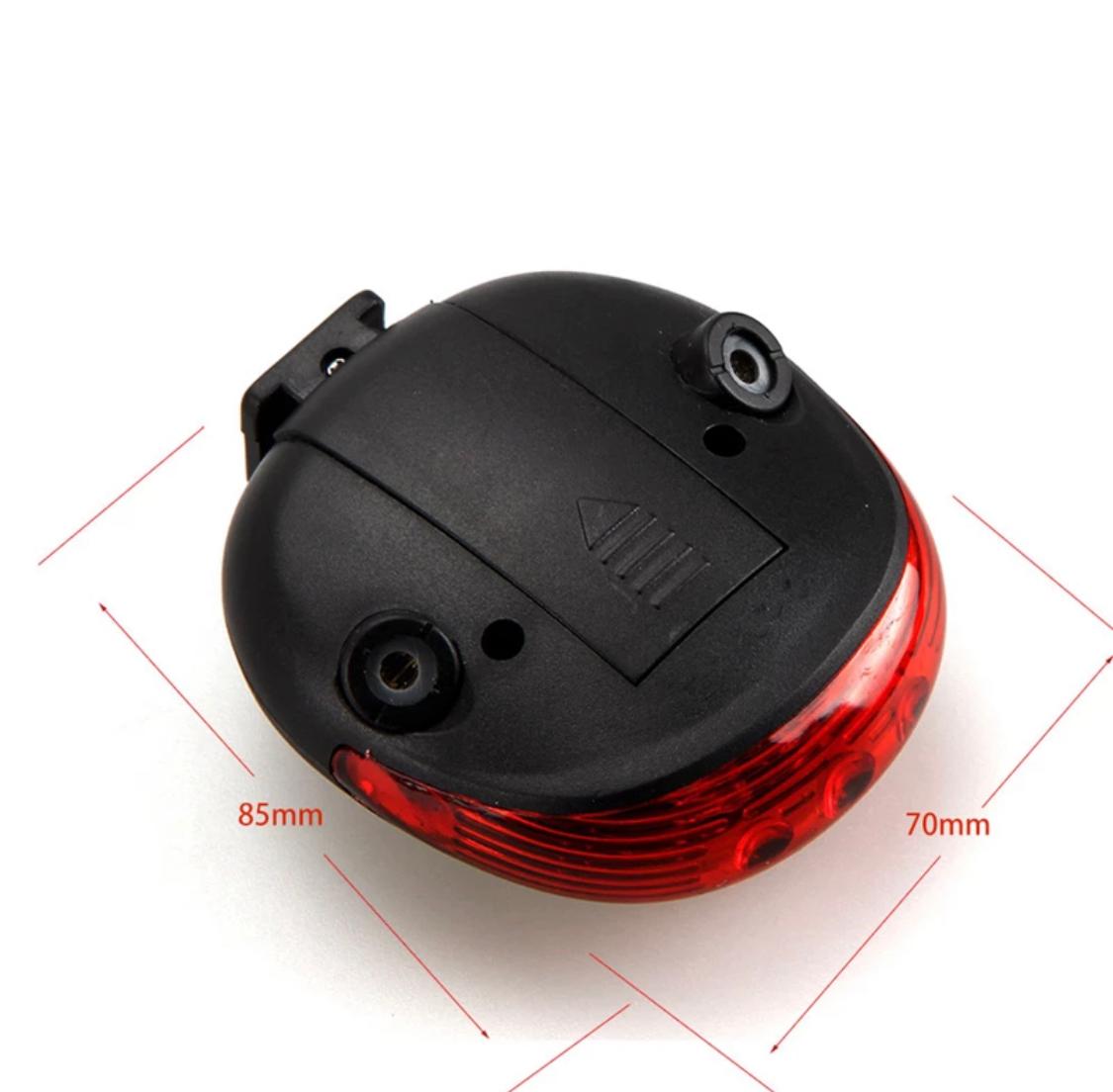 Waterproof Bicycle Light 5LED+2Laser Rear Tail Light for Bicycle