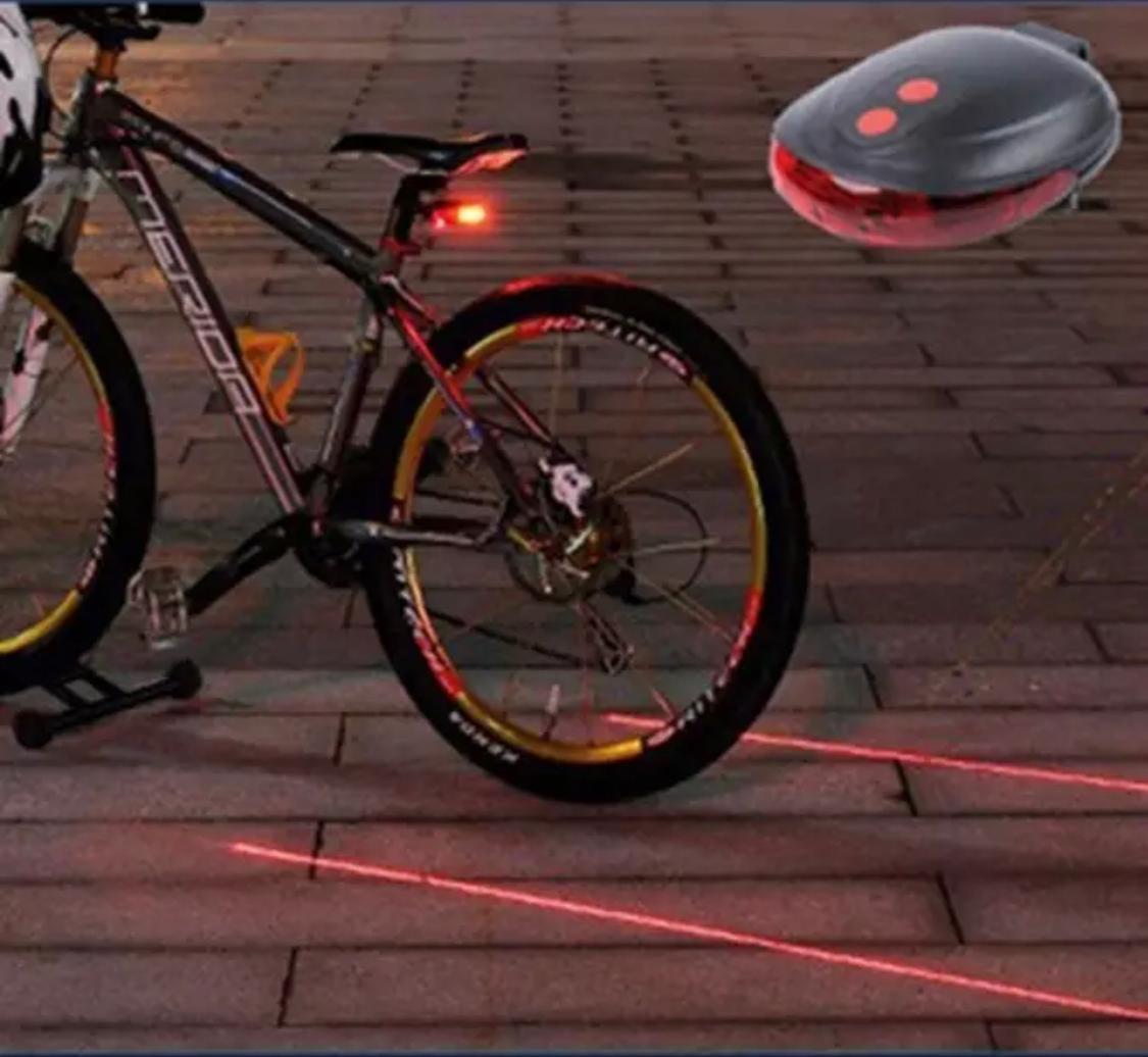 Waterproof Bicycle Light 5LED+2Laser Rear Tail Light for Bicycle
