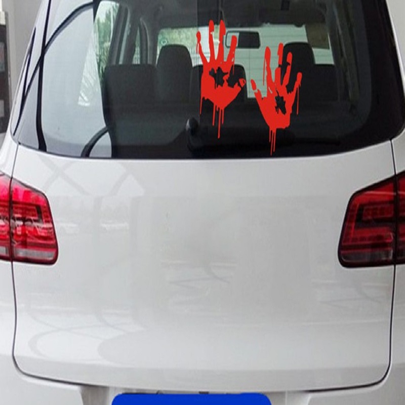 Bloody Hand Reflective Car Bumper Body Sticker