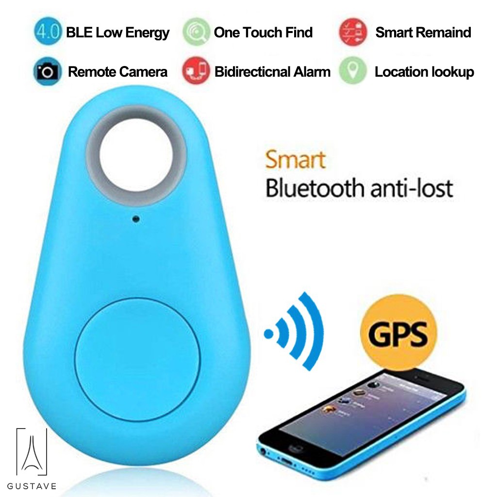 Smart Tag Bluetooth Finder Bag Wallet pet Key Finder Blue