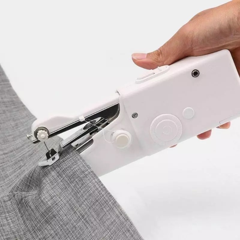 Mini Portable Handheld Sewing Machines Stitch Sew Needlework Cordless Clothes Fabrics Electric Sewing Machine Stitch Set