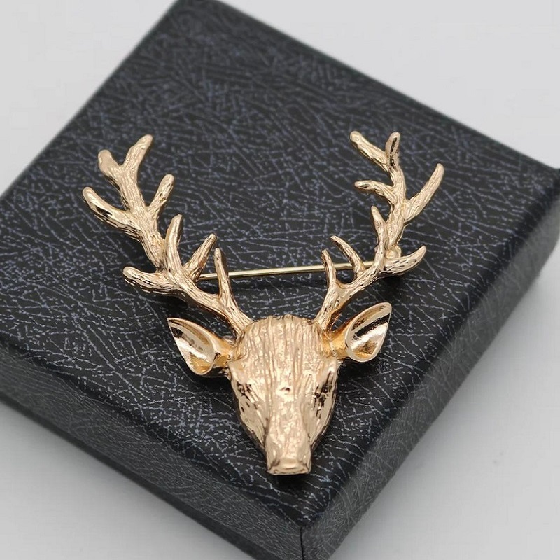 Retro Elk Deer Pins Brooch