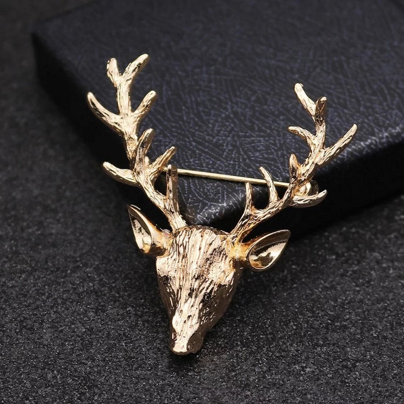 Retro Elk Deer Pins Brooch