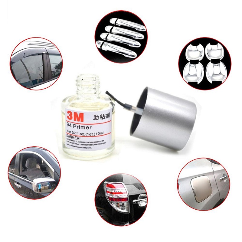 3M 94 Adhesive Primer Adhesion Promoter 5ML Car Wrapping Application Tool 