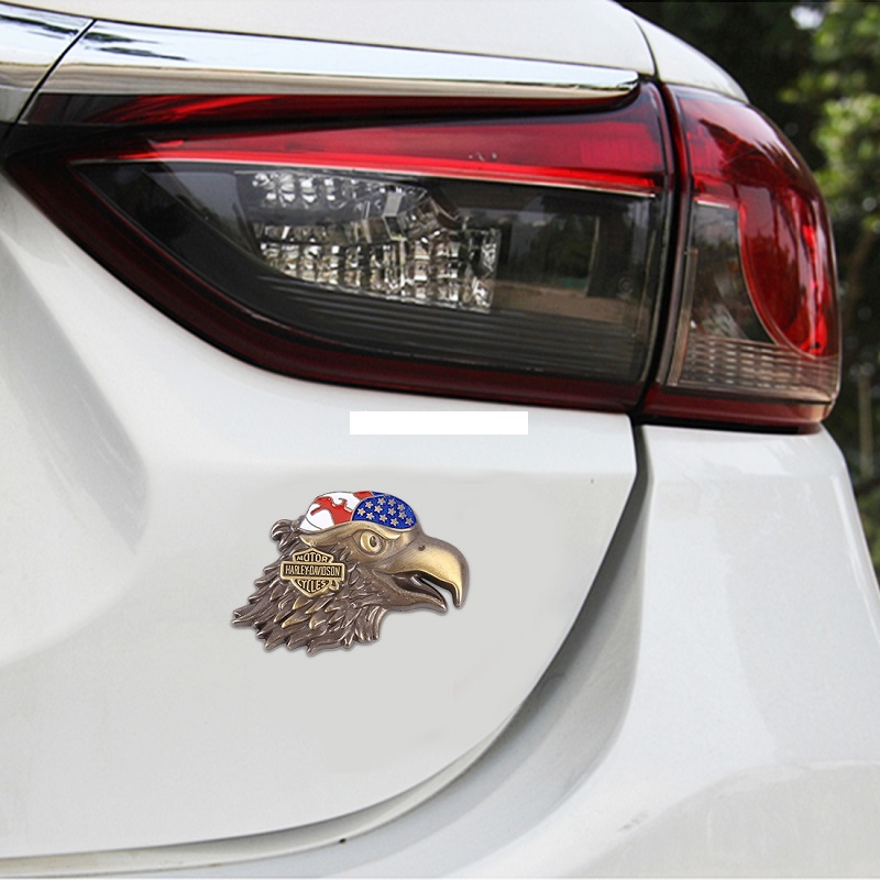 Eagle Head Pattern Car Metal Logo