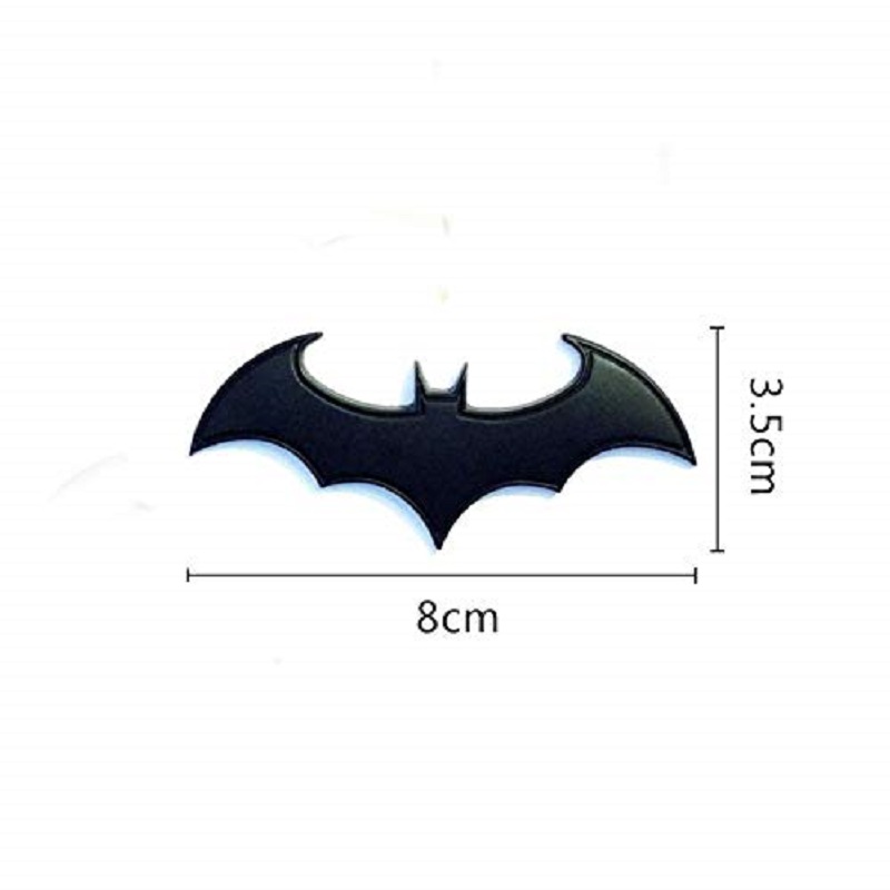 3D Metal Bat Man Logo Car Styling Decoration Sticker