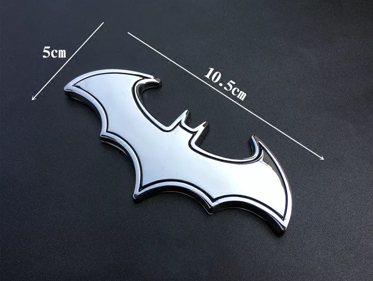 3D Metal Bat Man Logo Car Styling Decoration Sticker