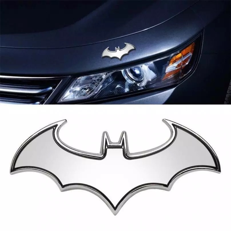 3D Metal Bat Man Logo Car Styling Decoration Sticker