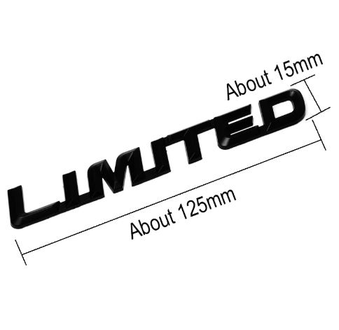 Fashion 3D Metal LIMITED Car Sticker Emblem Badge Logo Universal