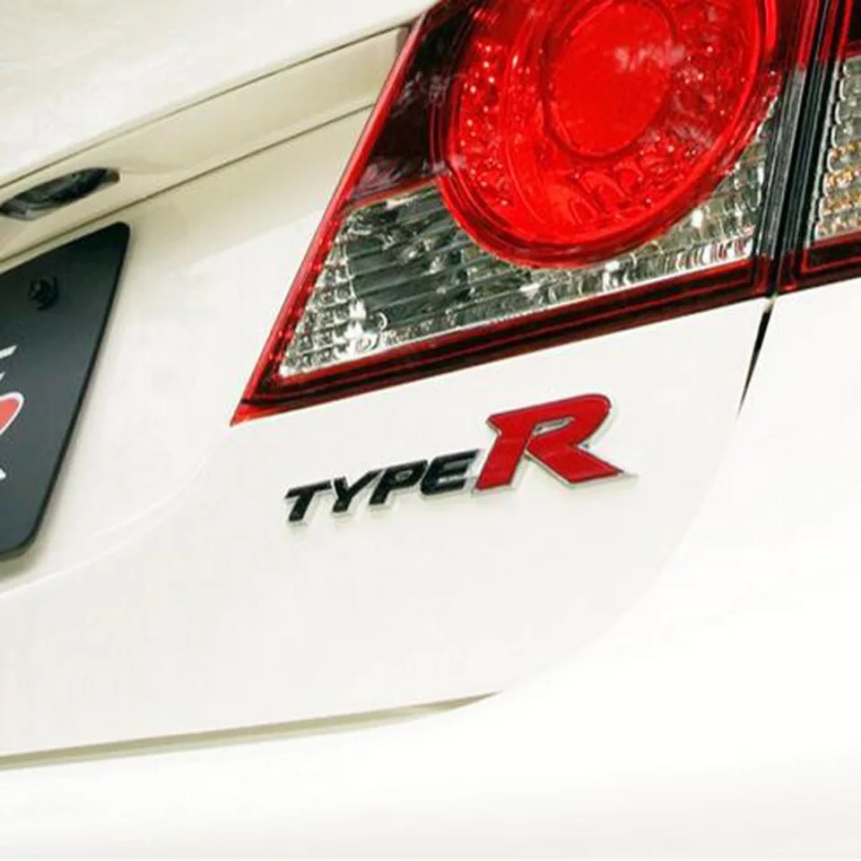 3D Metal TYPE-R Car Sticker Emblem Badge for Universal Cars