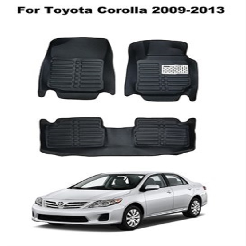 T.o.y.o.t.a C.o.r.o.l.l.a 2009-2013 5D Custom Floor Mats - Black