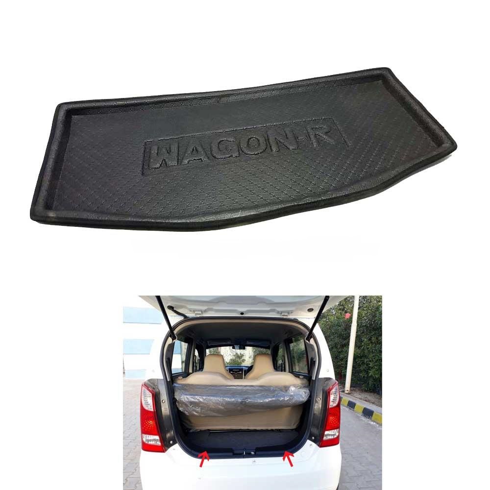 Suzuki Wagon R Foam Trunk Mats Black - Model 2008-2017