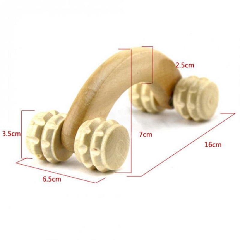 Hand-held Wooden Massager