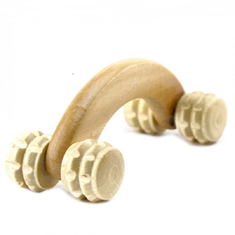 Hand-held Wooden Massager