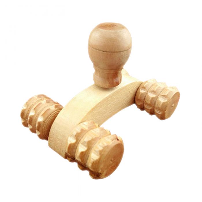 4 Wheels Wooden Massager 