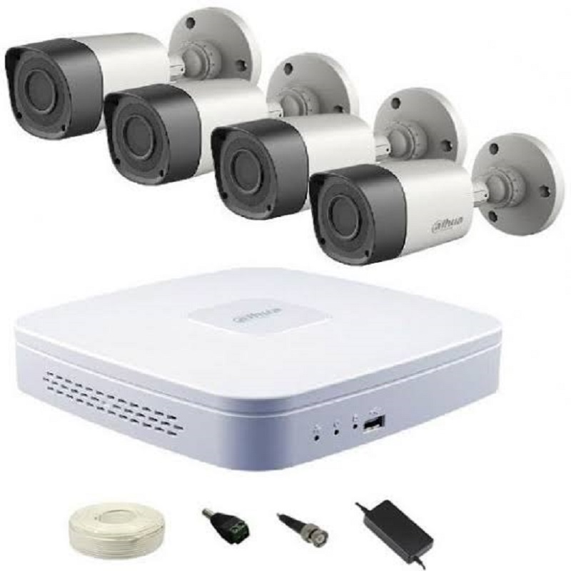 DAHUA CCTV SYSTEM WITH 4 CAMERAS 1 MP