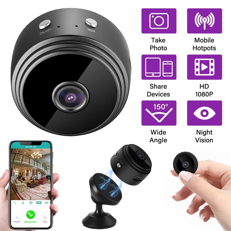 MINI MAGNETIC WIFI CAMERA 1080P HD 