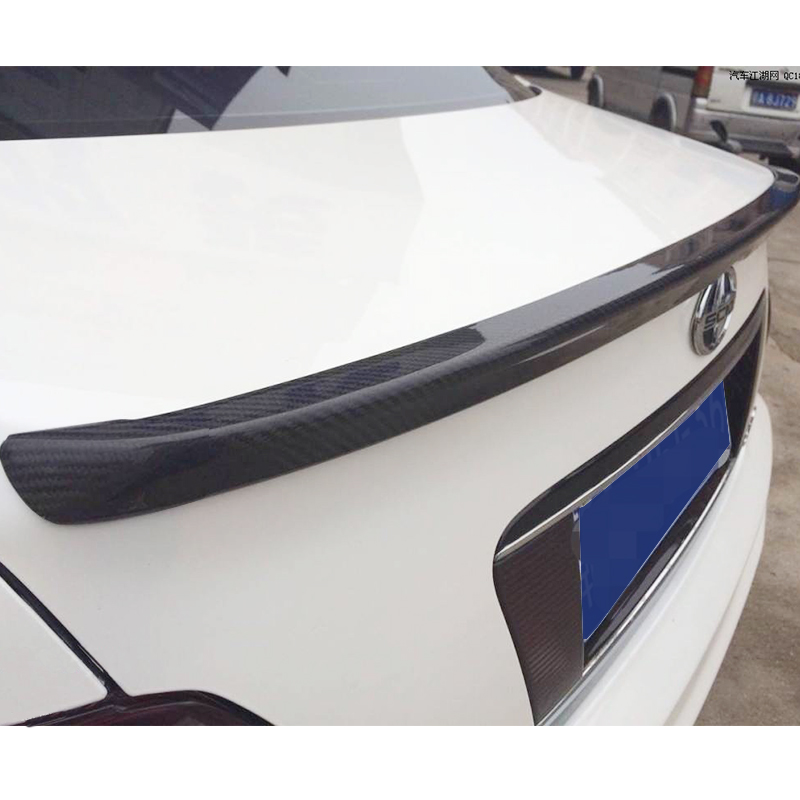  Carbon Fiber Soft Tail Spoiler Car Rear Roof Trunk Wing Lip