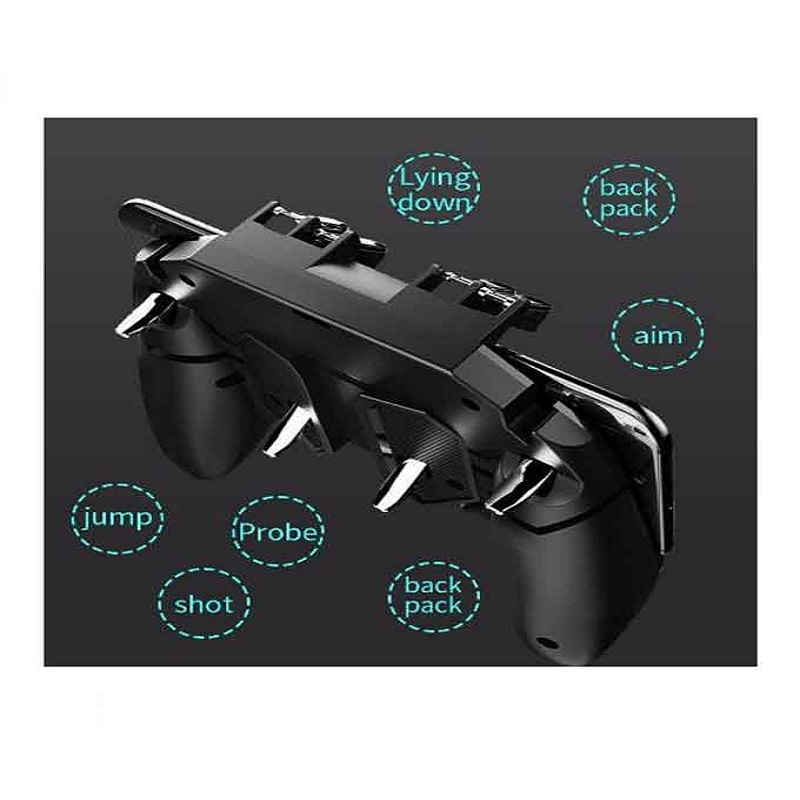 PU-BG Mobile Controller Six Finger Gamepad AK66