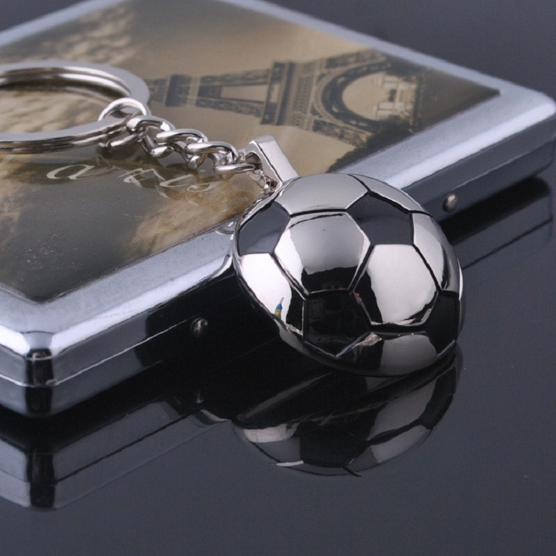 Football Key Chains Metal Half Ball Soccer key Chains